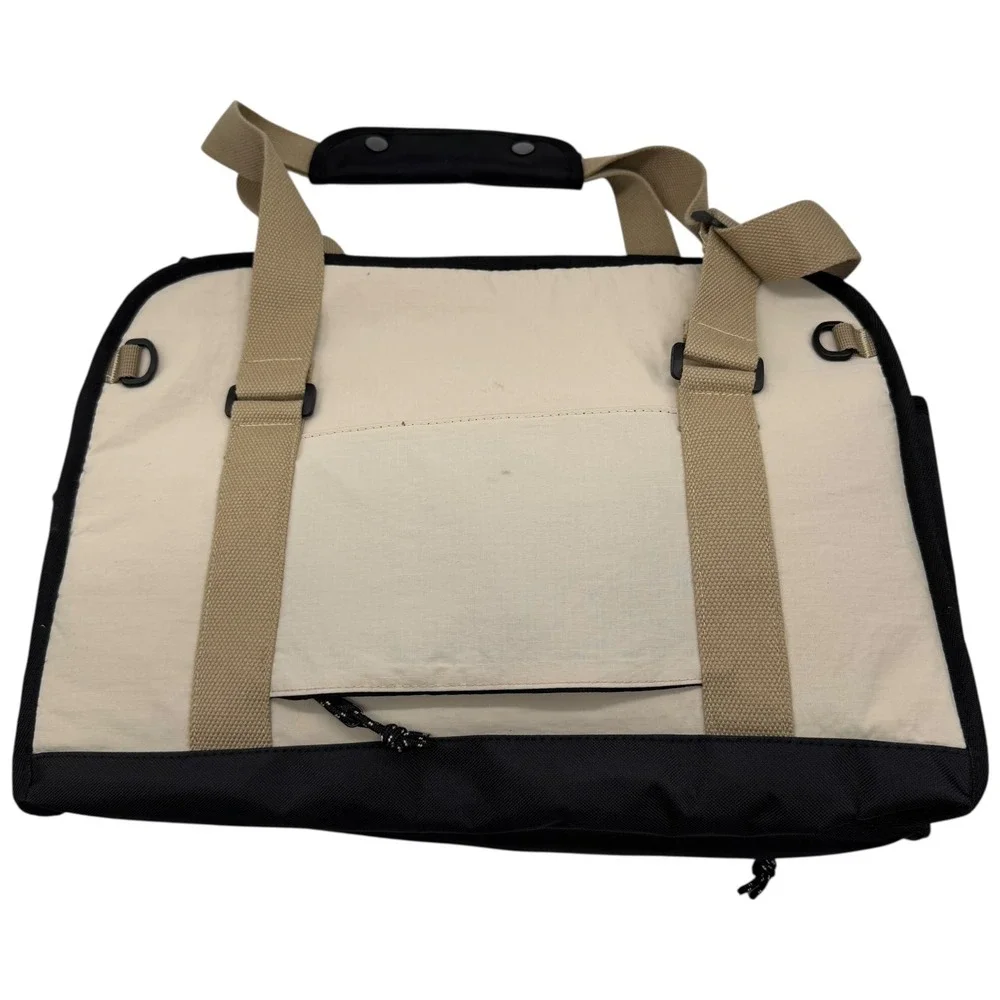 HIDREAM Pet Carrier Bag Tan Black Small Dog Cat‎ Travel Tote Mesh Breathable